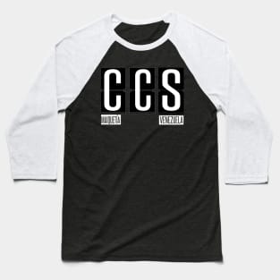 CCS - Maiquetia Airport Code Souvenir or Gift Shirt Apparel Baseball T-Shirt